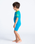 The C-Skins Boys C-Kid Baby Shorty Wetsuit in Cyan, Green & Aurora Yellow