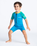 The C-Skins Boys C-Kid Baby Shorty Wetsuit in Cyan, Green & Aurora Yellow