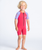 The C-Skins Girls C-Kid Baby Shorty Wetsuit in Coral, Lilac & Bright Coral