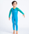 The C-Skins Boys C-Kid Baby Wetsuit in Cyan, Green & Aurora Yellow