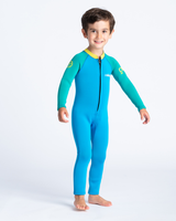 The C-Skins Boys C-Kid Baby Wetsuit in Cyan, Green & Aurora Yellow