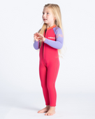 The C-Skins Girls C-Kid Baby Wetsuit in Coral, Lilac & Bright Coral