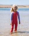 The C-Skins Girls C-Kid Baby Wetsuit in Coral, Lilac & Bright Coral