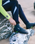 The C-Skins Legend 3.5mm Round Toe Wetsuit Boots in Graphite, Flash Green & Black