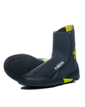 The C-Skins Legend Junior 3.5mm Zipped Round Toe Wetsuit Boots in Graphite, Flash Green & Black