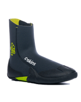 The C-Skins Legend Junior 3.5mm Zipped Round Toe Wetsuit Boots in Graphite, Flash Green & Black