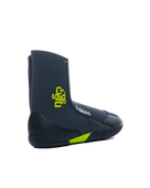 The C-Skins Legend Junior 3.5mm Zipped Round Toe Wetsuit Boots in Graphite, Flash Green & Black