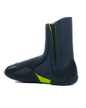 The C-Skins Legend Junior 3.5mm Zipped Round Toe Wetsuit Boots in Graphite, Flash Green & Black