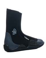 Legend 5mm Zipped Round Toe Wetsuit Boots in Black & Charcoal