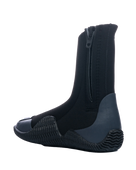 Legend 5mm Zipped Round Toe Wetsuit Boots in Black & Charcoal