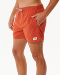 The Rip Curl Mens Offset Volley Shorts in Spiced Rum