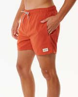 The Rip Curl Mens Offset Volley Shorts in Spiced Rum