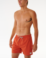 The Rip Curl Mens Offset Volley Shorts in Spiced Rum