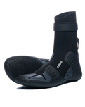 Session 5mm Round Toe Wetsuit Boots in Black & Charcoal