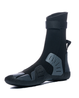 Session 5mm Round Toe Wetsuit Boots in Black & Charcoal