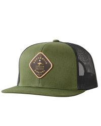 The Rip Curl Mens Destinations Trucker Cap in Olive