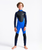 Boys Element 3/2mm Back Zip Wetsuit in Cyan, Slate & Multi