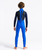 Boys Element 3/2mm Back Zip Wetsuit in Cyan, Slate & Multi