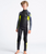 The C-Skins Boys Element 3/2mm Back Zip Wetsuit in Anthracite, Yellow & Black Tie Dye