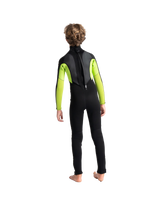 Boys Element 3/2mm Back Zip Wetsuit in Black, Lime & Multi