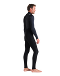 The C-Skins Mens Element 3/2mm Back Zip Wetsuit in Black, Anthracite & Cyan