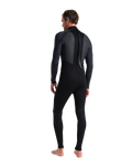 The C-Skins Mens Element 3/2mm Back Zip Wetsuit in Black, Anthracite & Cyan