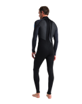 The C-Skins Mens Element 3/2mm Back Zip Wetsuit in Black, Anthracite & Cyan