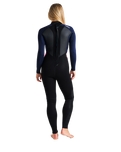 The C-Skins Womens Element 3/2mm Back Zip Wetsuit in Black, Slate & Coral