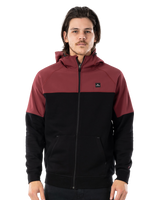 The Rip Curl Mens Anti-Series Viral Zip Fleece Jacket in Maroon