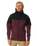 Anti-Series Viral Zip Fleece Jacket in Maroon