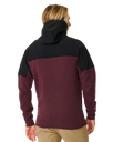 Anti-Series Viral Zip Fleece Jacket in Maroon