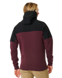 Anti-Series Viral Zip Fleece Jacket in Maroon