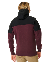 Anti-Series Viral Zip Fleece Jacket in Maroon