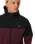 Anti-Series Viral Zip Fleece Jacket in Maroon