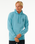 The Rip Curl Mens Search Icon Hoodie in Dusty Blue