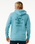 The Rip Curl Mens Search Icon Hoodie in Dusty Blue