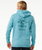 The Rip Curl Mens Search Icon Hoodie in Dusty Blue