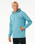 The Rip Curl Mens Search Icon Hoodie in Dusty Blue