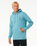 The Rip Curl Mens Search Icon Hoodie in Dusty Blue