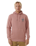 The Rip Curl Mens Search Icon Hoodie in Mushroom