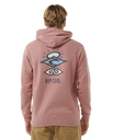 The Rip Curl Mens Search Icon Hoodie in Mushroom