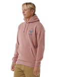 The Rip Curl Mens Search Icon Hoodie in Mushroom