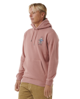 The Rip Curl Mens Search Icon Hoodie in Mushroom