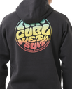 The Rip Curl Mens Wetsuit Icon Hoodie in Washed Black