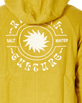 The Rip Curl Mens SWC Sun Hoodie in Vintage Yellow