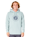 The Rip Curl Mens Stapler Hoodie in Vintage Blue