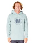 The Rip Curl Mens Stapler Hoodie in Vintage Blue