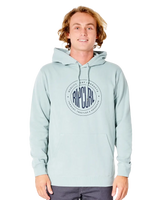 The Rip Curl Mens Stapler Hoodie in Vintage Blue