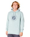 The Rip Curl Mens Stapler Hoodie in Vintage Blue