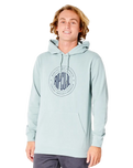 The Rip Curl Mens Stapler Hoodie in Vintage Blue